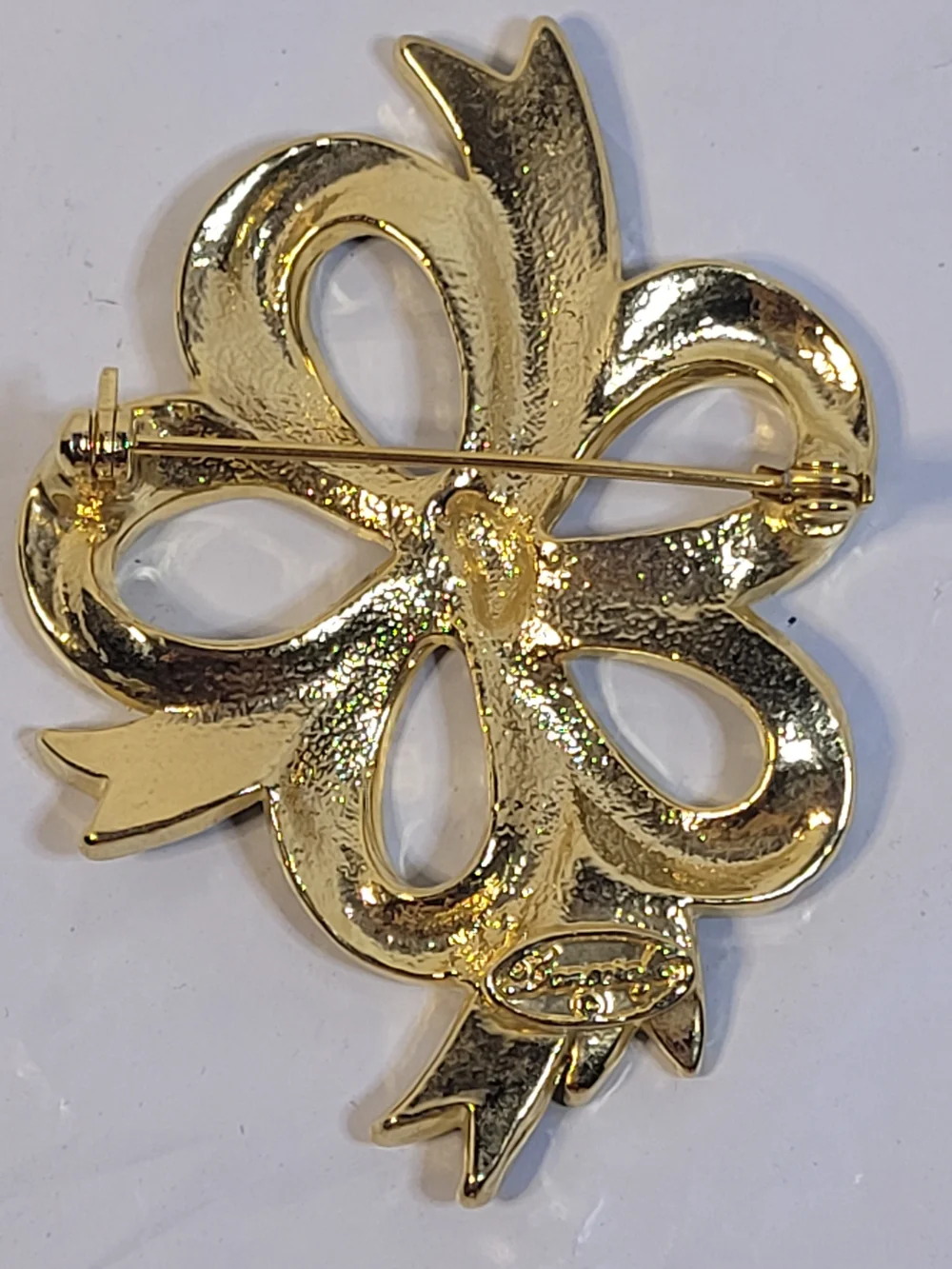Lot Of 5 Vintage Brooches Bow Angel (C11)